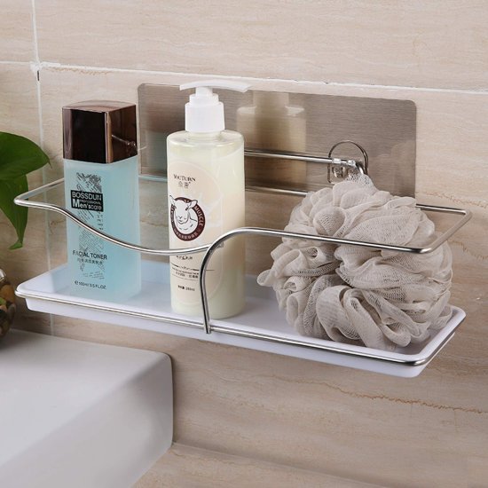 SS2 Bathroom Storage Organizer Shelf Magic Sticker Series Bathroom Accessories