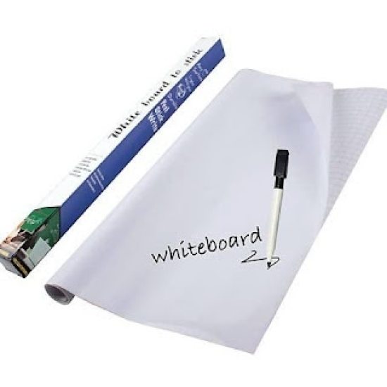 45cm x 200 cm White Board Sticker 