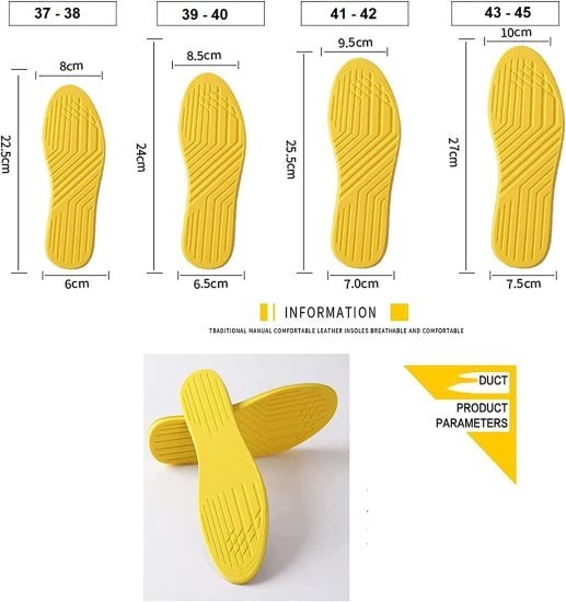 Shoes Replacement Insoles 1 pair Personal Care
