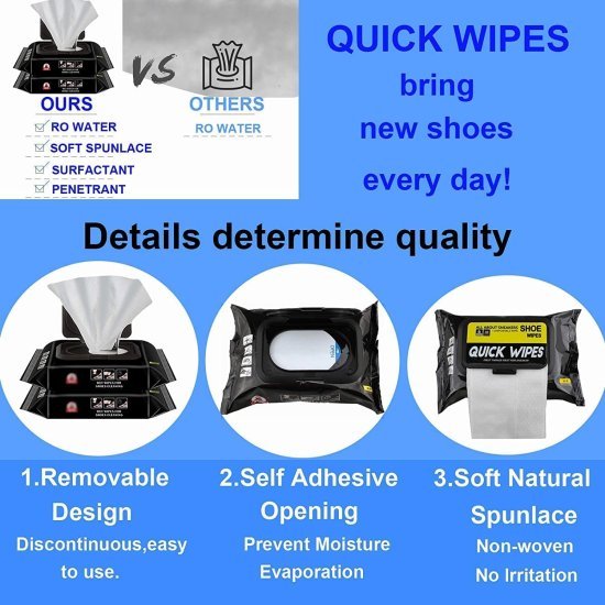 Shoes Wipes Shoe Cleaner  80 wipes  Cleaning Accessories