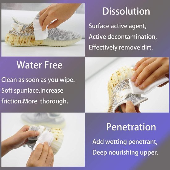 Shoes Wipes Shoe Cleaner  80 wipes  Cleaning Accessories