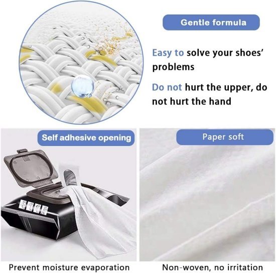 Shoes Wipes Shoe Cleaner  80 wipes  Cleaning Accessories