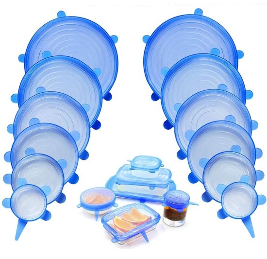 6 Pcs Silicone Lid Cover Silicon Lids Kitchenware