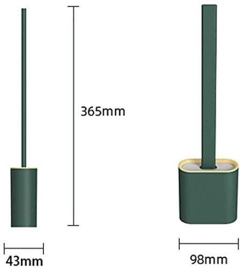 Silicon Toilet Brush With Sticker Hook Cleaning Accessories