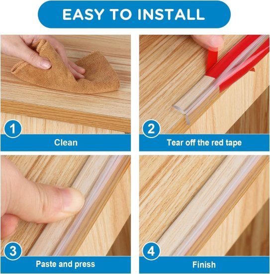 Silicone Transparent Edge Corner Protector tape 3mtr Personal Care