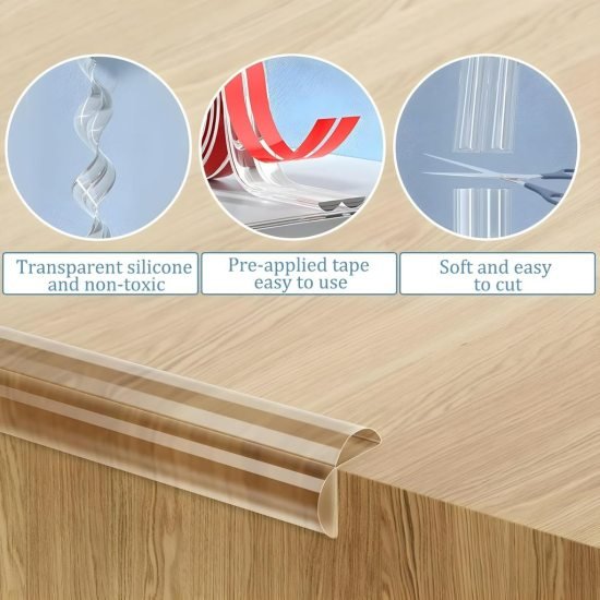 Silicone Transparent Edge Corner Protector tape 10 mtr Personal Care