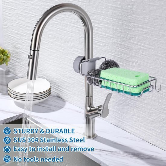 Sink Faucet Holder Stand Home & Kitchen