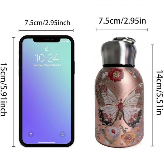 Printed Design Steel Bottle Home & Kitchen