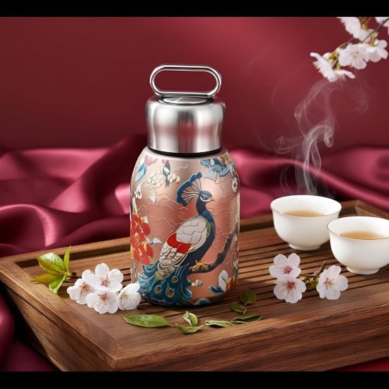 Printed Design Steel Bottle Home & Kitchen
