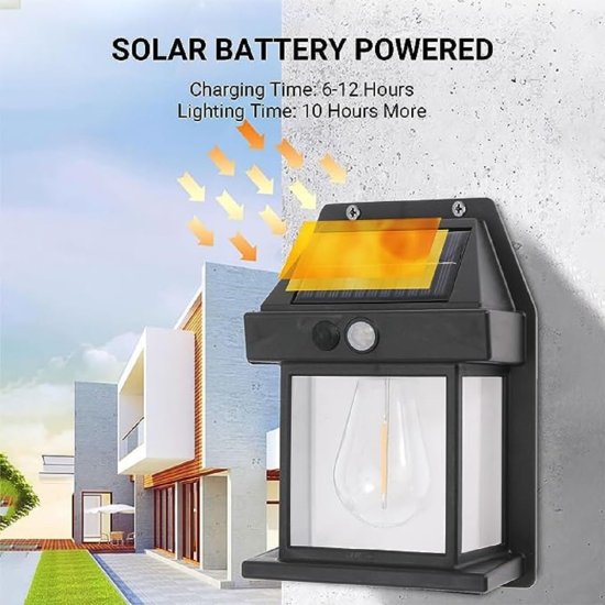 Solar Wall Bulb Lamp Outdoor