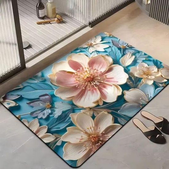Square 5D Bathroom Mat mix Home Improvement