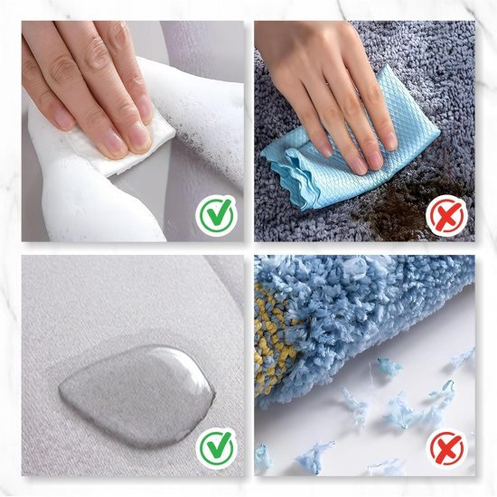 Square 5D Bathroom Mat mix Bathroom Accessories