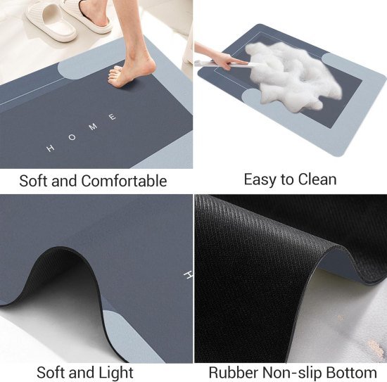 Square Bathroom Mat Bath Shower Room Bathroom Accessories
