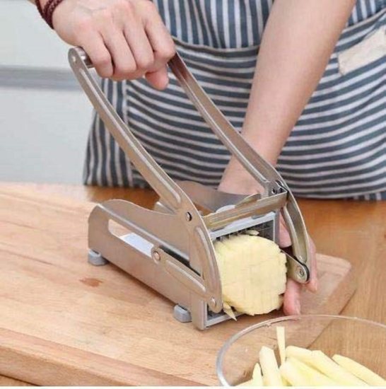 Stainless Steel French Fries Chips Cutter SS Potato Chipper Home and Kitchen