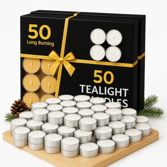 50 pcs Tea Light Candle  
