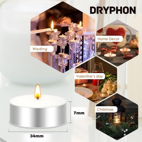 50 pcs Tea Light Candle  Home Improvement