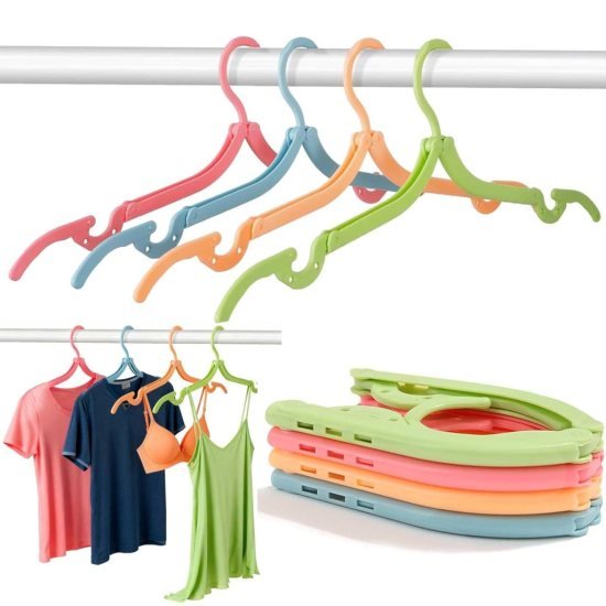 Travel Foldable Plastic Hangers Home Improvement