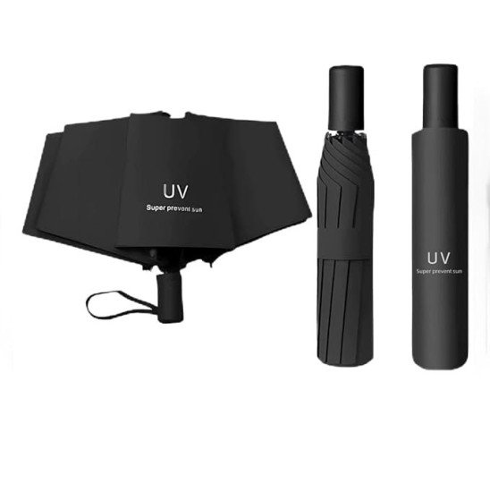 UV Black Umbrella Manual Outdoor