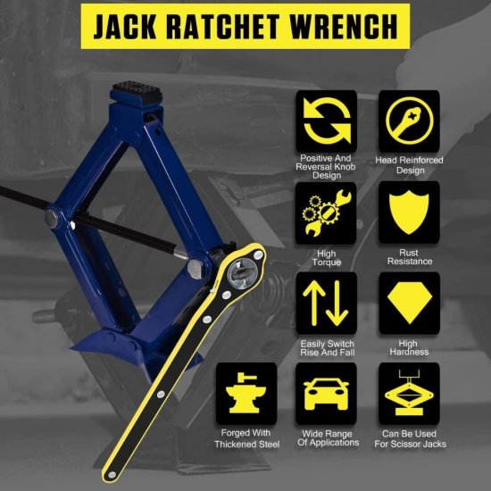 Universal Car Jack Wrench Automotive