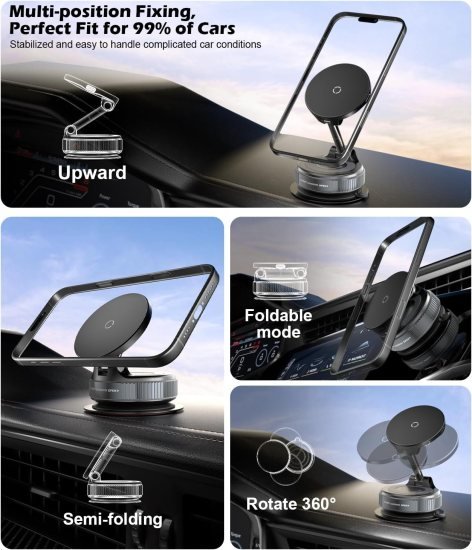 Vacuum Magnetic Phone Holder Mobile Stand Mobile Accessories