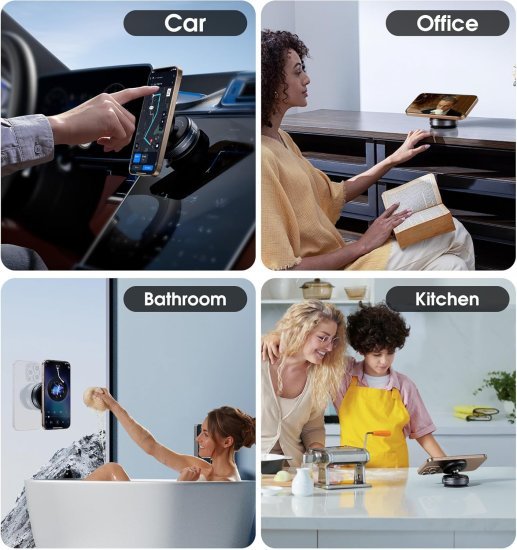 Vacuum Magnetic Phone Holder Mobile Stand Mobile Accessories