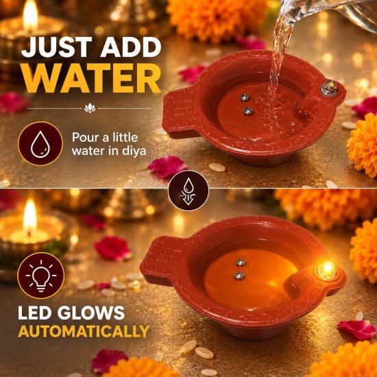 12 pcs Water Sensor Diya Kodiya  Home Improvement