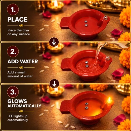 12 pcs Water Sensor Diya Kodiya  Home Improvement