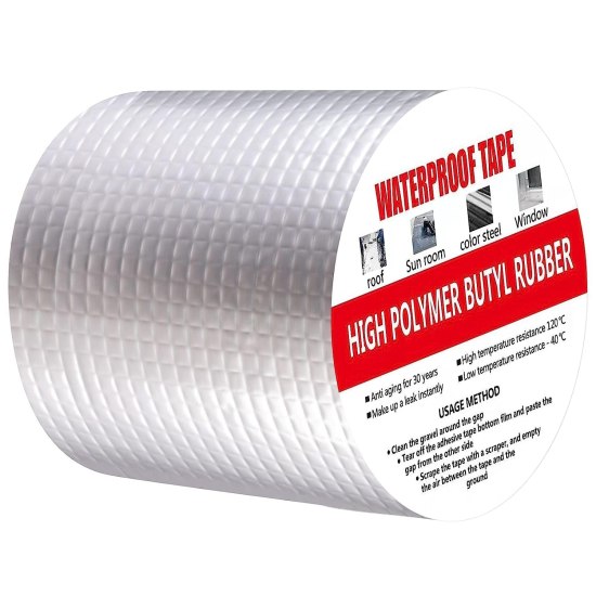 Waterproof Aluminum Butyl Tape 4inch 5mt Home and Kitchen