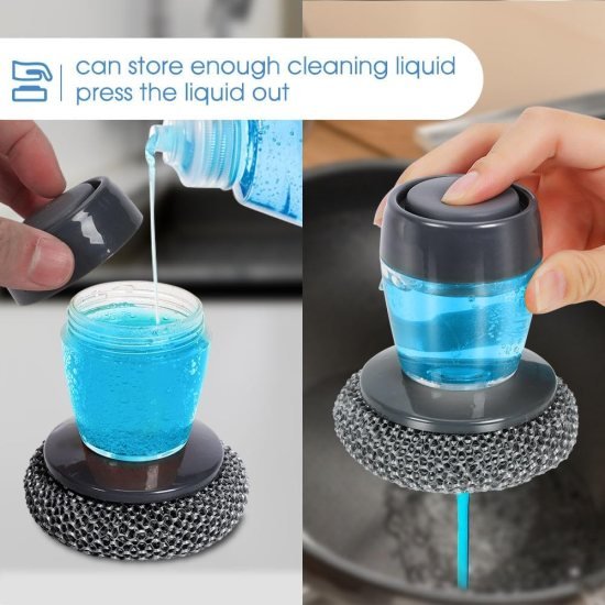 Wire Plam Dish Cleaner Brush Cleaning Accessories