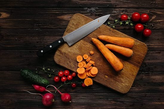 Wooden Chopping Board with Knife Set  Kitchenware