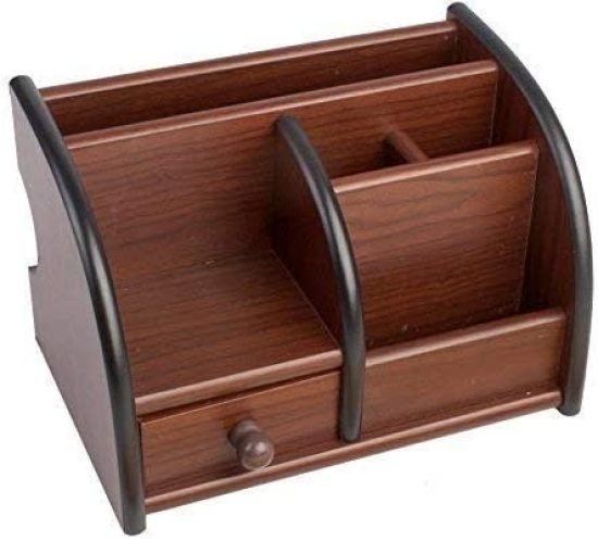 Wooden Pen Stand Desk Holder Office & Stationery