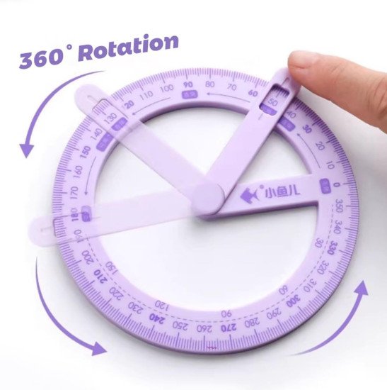 geometric 360 degree rotating ruler Office & Stationery