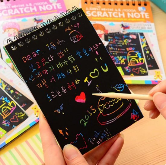 rainbow scratch book 1 pcs Office & Stationery