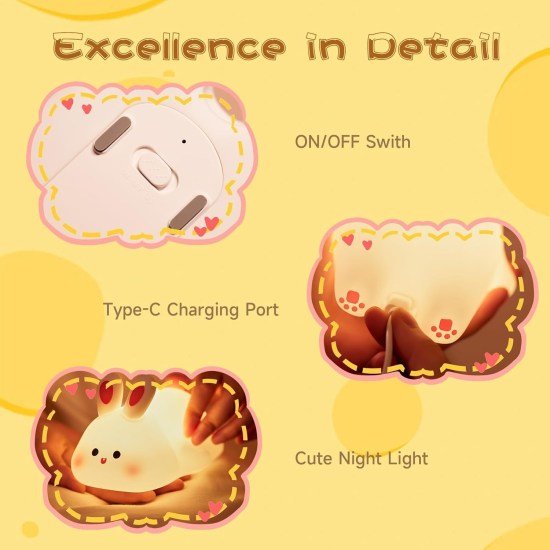 silicone rabbit lamp Home Improvement